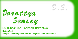 dorottya semsey business card